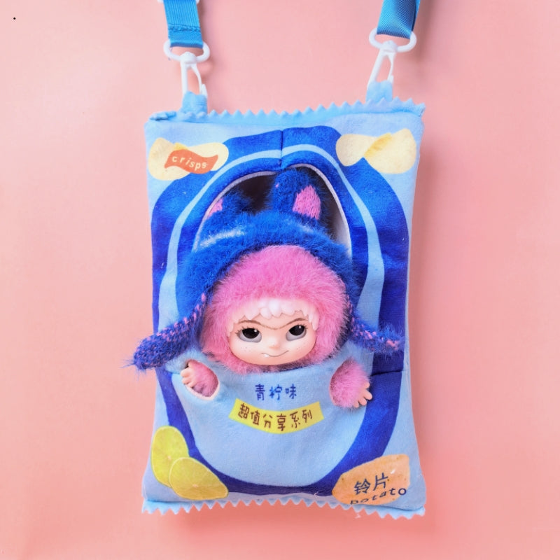 Bag only)Stylish Crossbody Bag for 20cm WAKUKU Dolls - Perfect for Travel & Playtime Adventures! Trendy Design, Lightweight, and Easy to Carry