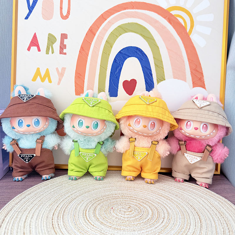 Only Clothes) Adorable Labubu Overalls Set - Trendy & Durable, Ideal for Growing Kids, Perfect for Any Season