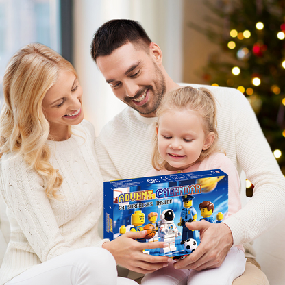 24-Day Countdown Advent Calendar for Kids - Exciting Basketball Star Building Blocks Blind Box Gift for Christmas Celebration