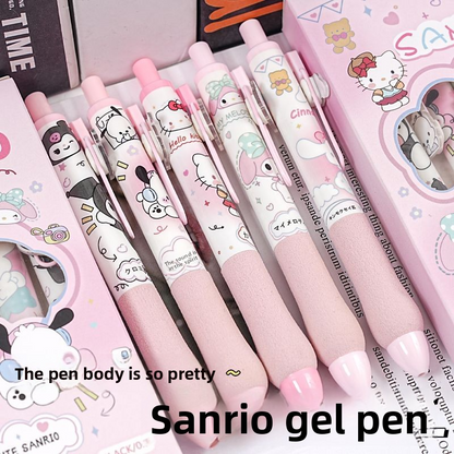 5pc)Unleash Your Creativity with High-Value Click Metal Sticker Gel Pen – A Must-Have for Collectors and Fans