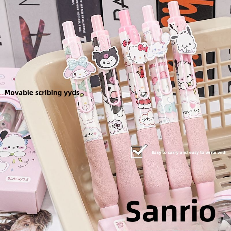 5pc)Unleash Your Creativity with High-Value Click Metal Sticker Gel Pen – A Must-Have for Collectors and Fans