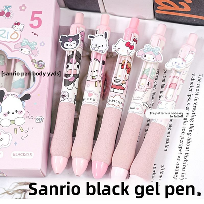 5pc)Unleash Your Creativity with High-Value Click Metal Sticker Gel Pen – A Must-Have for Collectors and Fans