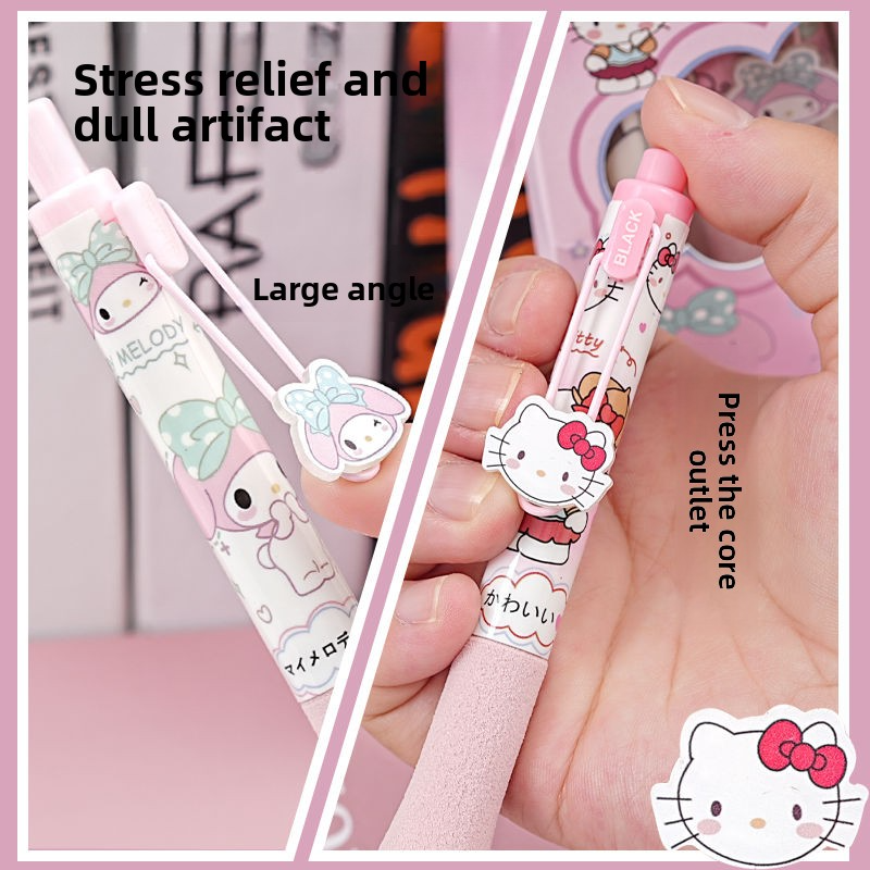 5pc)Unleash Your Creativity with High-Value Click Metal Sticker Gel Pen – A Must-Have for Collectors and Fans