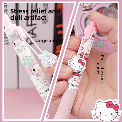 5pc)Unleash Your Creativity with High-Value Click Metal Sticker Gel Pen – A Must-Have for Collectors and Fans