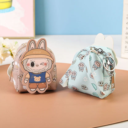 1pc)Cute Labubu Coin Purse - Adorable Cartoon Design Kids' Coin Pouch, Ideal for On-the-Go Fun & Easy Organization