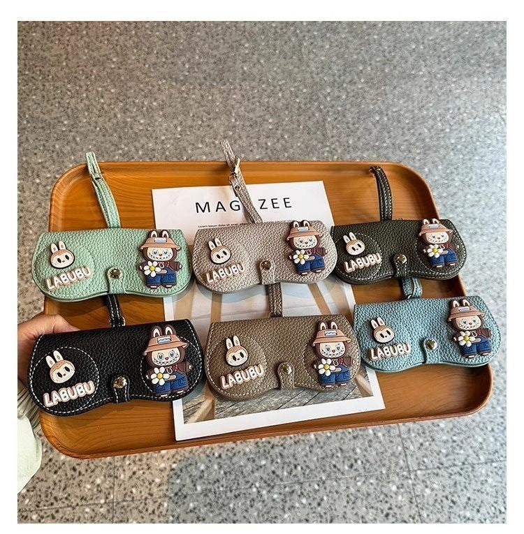 Adorable Cartoon Labubu Glasses Storage Bag - Stylish, Compact & Functional Organizer for Your Eyewear Collection
