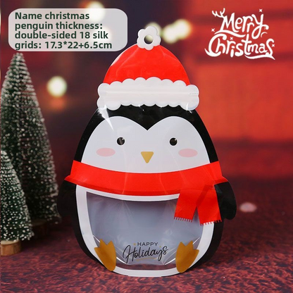 10pc)Charming Christmas Eve Sealed Bags for Sealing Holiday Cookies, Candies & Small Gifts - Elevate Your Festive Spirit this Season