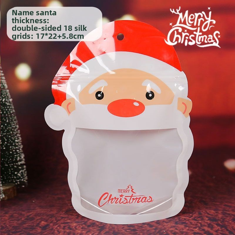 10pc)Charming Christmas Eve Sealed Bags for Sealing Holiday Cookies, Candies & Small Gifts - Elevate Your Festive Spirit this Season
