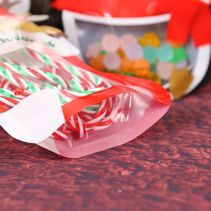 10pc)Charming Christmas Eve Sealed Bags for Sealing Holiday Cookies, Candies & Small Gifts - Elevate Your Festive Spirit this Season