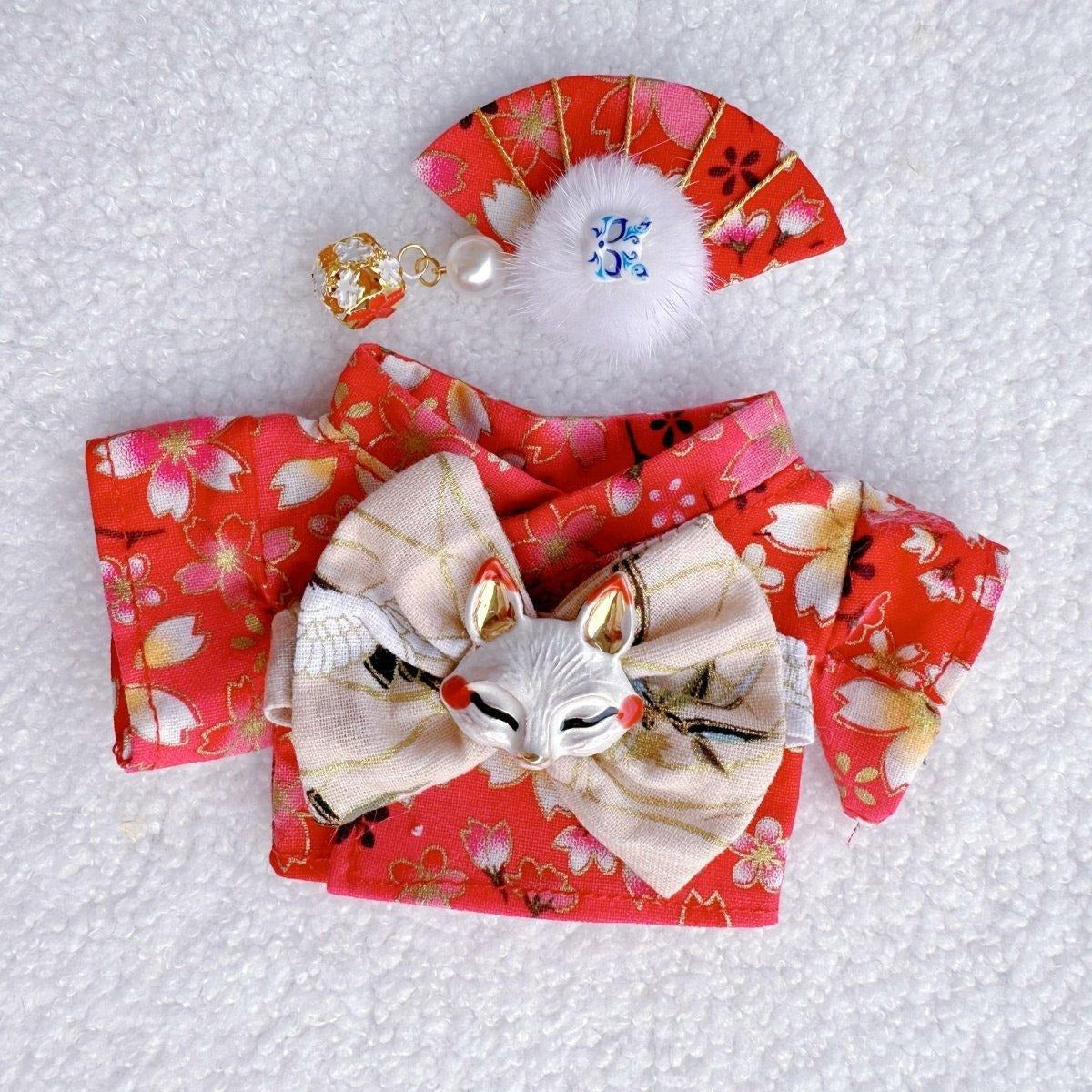 Clothes only)Kimono Suitable for 17cm Labubu Dolls – Perfect for Playtime & Dress-Up Fun, Embrace Fashion Trends Today