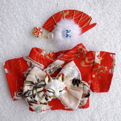 Clothes only)Kimono Suitable for 17cm Labubu Dolls – Perfect for Playtime & Dress-Up Fun, Embrace Fashion Trends Today