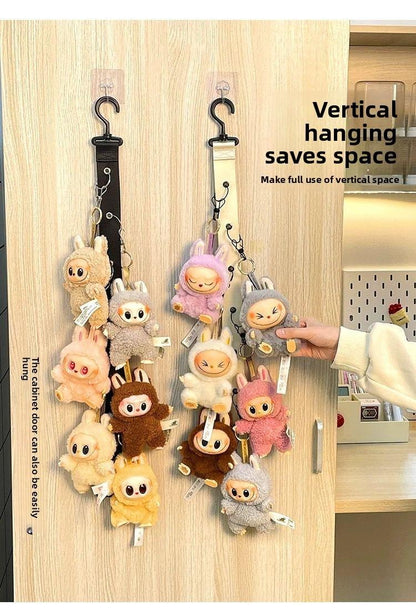 Stylish LabuBu Hanging Ornament Storage Display Rack - Organize with Elegance & Charm, Perfect for Home Decor Lovers