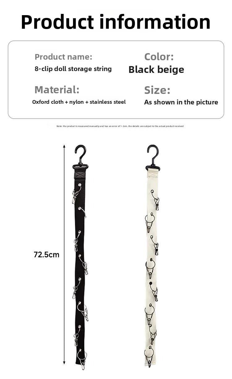 Stylish LabuBu Hanging Ornament Storage Display Rack - Organize with Elegance & Charm, Perfect for Home Decor Lovers