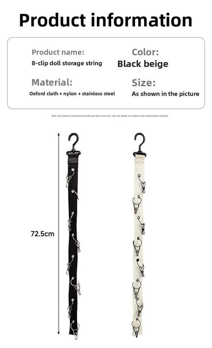 Stylish LabuBu Hanging Ornament Storage Display Rack - Organize with Elegance & Charm, Perfect for Home Decor Lovers