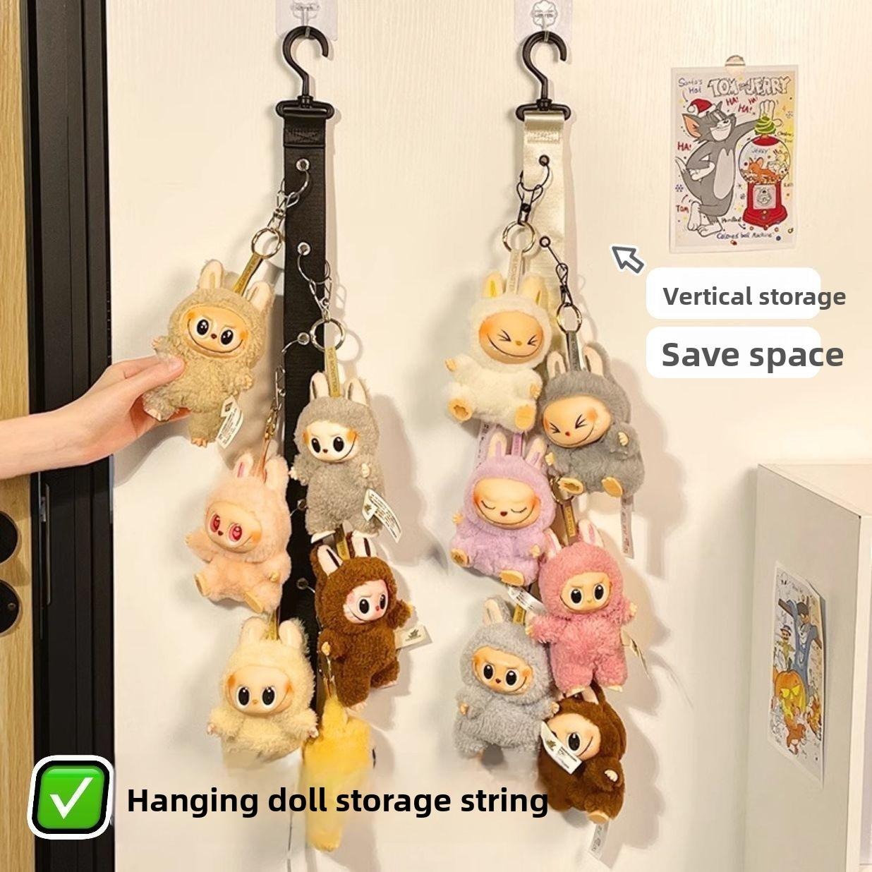 Stylish LabuBu Hanging Ornament Storage Display Rack - Organize with Elegance & Charm, Perfect for Home Decor Lovers