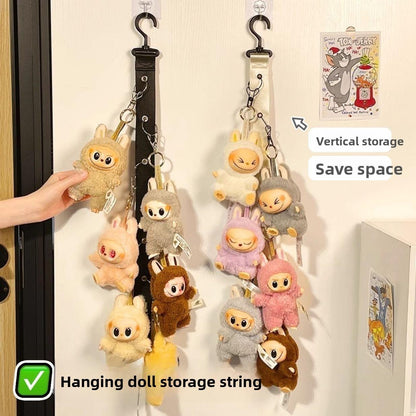 Stylish LabuBu Hanging Ornament Storage Display Rack - Organize with Elegance & Charm, Perfect for Home Decor Lovers