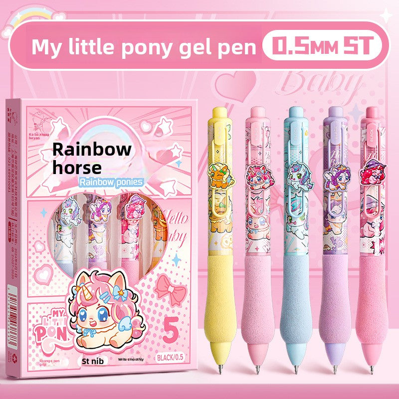 5PC)Adorable Cute Panda Gel Pen Series - Bring Joy to Your Writing with Stylish, Fun Designs for All Ages