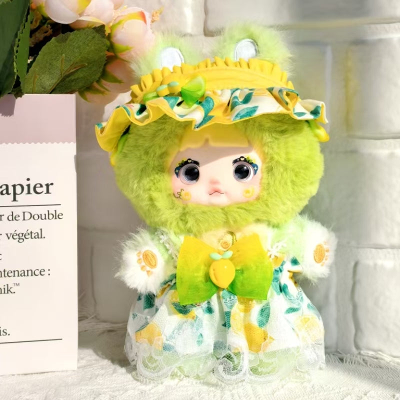 Clothes only)Adorable 20CM NOMMI Doll Wearable Lemon Dress – Perfect for Summer Playdates & Fashion-Forward Fun