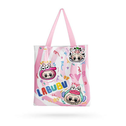 labubbu Single Shoulder Canvas Tote Bag – Chic & Versatile Carry-All for Work, Travel & Daily Adventures – Eco-Friendly Style in Every Stitch