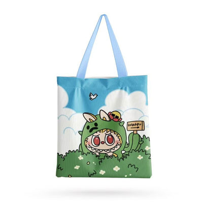 labubbu Single Shoulder Canvas Tote Bag – Chic & Versatile Carry-All for Work, Travel & Daily Adventures – Eco-Friendly Style in Every Stitch