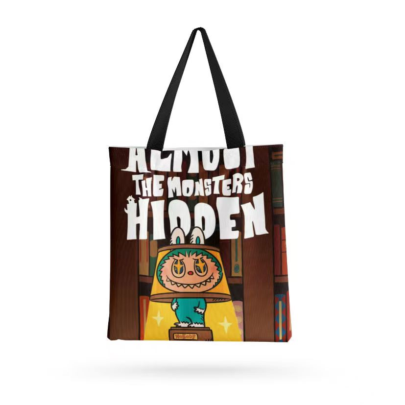 labubbu Single Shoulder Canvas Tote Bag – Chic & Versatile Carry-All for Work, Travel & Daily Adventures – Eco-Friendly Style in Every Stitch