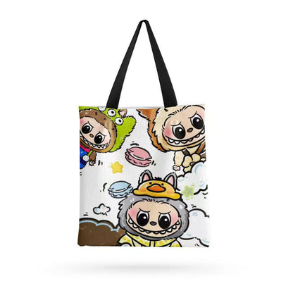 labubbu Single Shoulder Canvas Tote Bag – Chic & Versatile Carry-All for Work, Travel & Daily Adventures – Eco-Friendly Style in Every Stitch