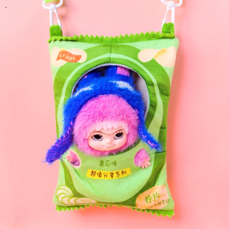 Bag only)Stylish Crossbody Bag for 20cm WAKUKU Dolls - Perfect for Travel & Playtime Adventures! Trendy Design, Lightweight, and Easy to Carry