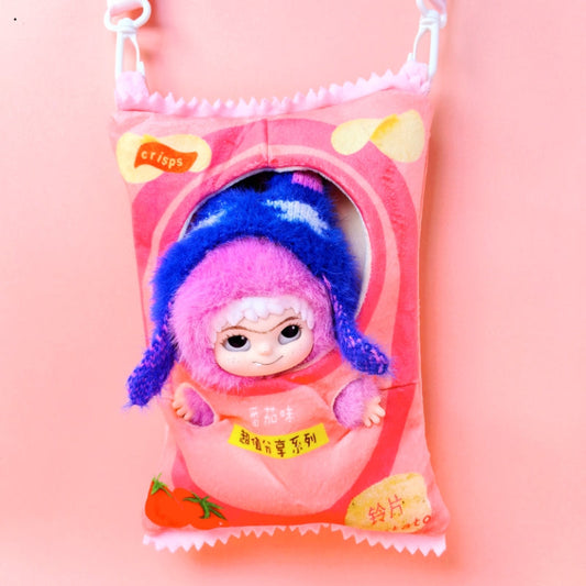 Bag only)Stylish Crossbody Bag for 20cm WAKUKU Dolls - Perfect for Travel & Playtime Adventures! Trendy Design, Lightweight, and Easy to Carry