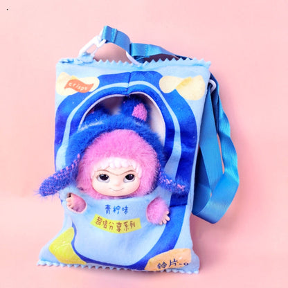 Bag only)Stylish Crossbody Bag for 20cm WAKUKU Dolls - Perfect for Travel & Playtime Adventures! Trendy Design, Lightweight, and Easy to Carry