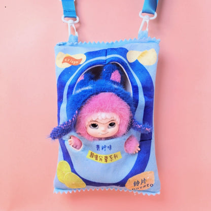 Bag only)Stylish Crossbody Bag for 20cm WAKUKU Dolls - Perfect for Travel & Playtime Adventures! Trendy Design, Lightweight, and Easy to Carry