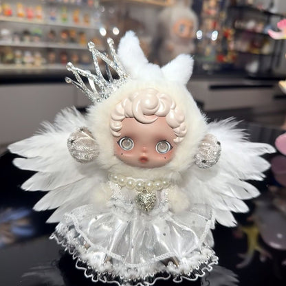 Clothes only)Enchant Your Little One with Our Stunning Crown Wings Dress Suitable for Skullpanda – Perfect for Dress-Up, Parties & Imaginative Play