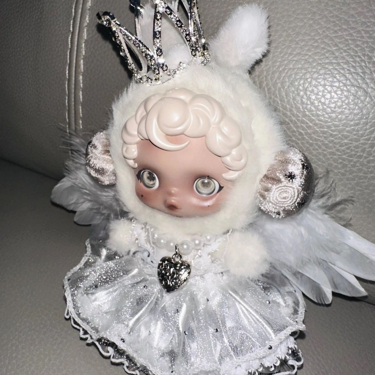 Clothes only)Enchant Your Little One with Our Stunning Crown Wings Dress Suitable for Skullpanda – Perfect for Dress-Up, Parties & Imaginative Play