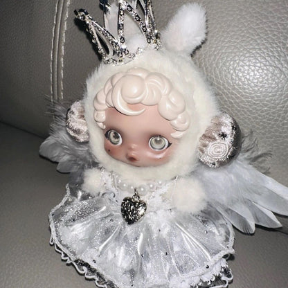 Clothes only)Enchant Your Little One with Our Stunning Crown Wings Dress Suitable for Skullpanda – Perfect for Dress-Up, Parties & Imaginative Play