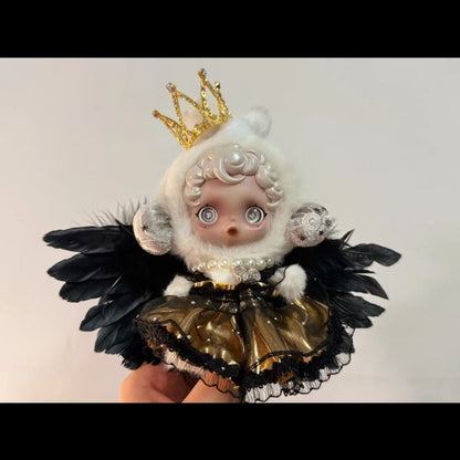 Clothes only)Enchant Your Little One with Our Stunning Crown Wings Dress Suitable for Skullpanda – Perfect for Dress-Up, Parties & Imaginative Play