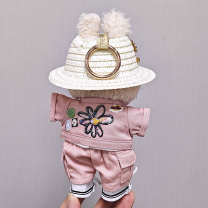 Stylish GD-Inspired Denim Wear for 17cm Labubu Charm Dolls – Elevate Your Doll's Wardrobe Today