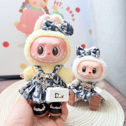 【Only Doll Clothes】Chic Labubu Suspender Set: Perfect for Playtime or Parties – Dress Your Child in This Stylish & Cozy Outfit Today