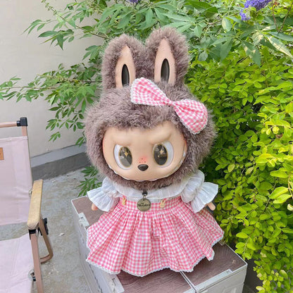 Only Clothes for Sale] Unleash Your Inner Royalty with the Queen Red Cloak - Perfectly Tailored for 58cm ZIMOMO Labubu Dolls, a Must-Have for Collectors!