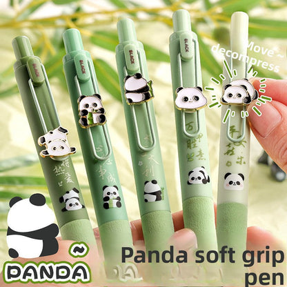 5PC)Adorable Cute Panda Gel Pen Series - Bring Joy to Your Writing with Stylish, Fun Designs for All Ages