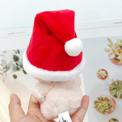 Clothes Only）Adorable 17cm Labubu Doll Christmas Outfits: Cozy Cape, Sweater & Hat Set - Perfect for Holiday Fun