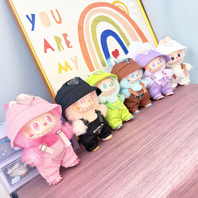 Only Clothes) Adorable Labubu Overalls Set - Trendy & Durable, Ideal for Growing Kids, Perfect for Any Season