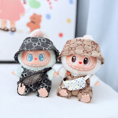 【Only Doll Clothes】Chic Labubu Suspender Set: Perfect for Playtime or Parties – Dress Your Child in This Stylish & Cozy Outfit Today