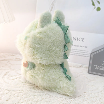 Clothes only)Adorable 3D Shark Dinosaur Outfit for 6-Inch Labubu Dolls – Unleash Imagination with This Trendy Dress-Up Set