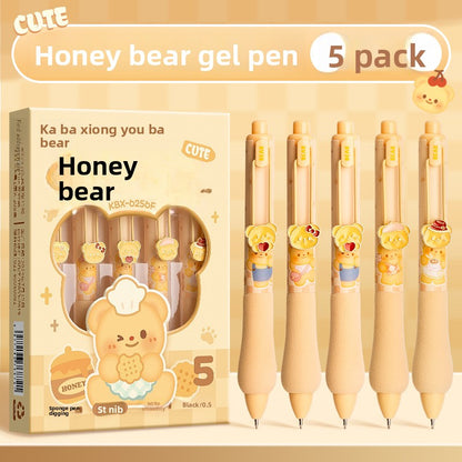 5PC)Adorable Cute Panda Gel Pen Series - Bring Joy to Your Writing with Stylish, Fun Designs for All Ages