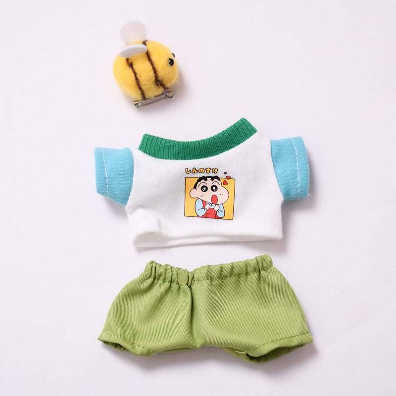 Clothes Only】Buzz into Fun with the 17cm Labubu Doll Bee T-Shirt Set - Adorable, Trendy & Perfect for Playtime Adventures!
