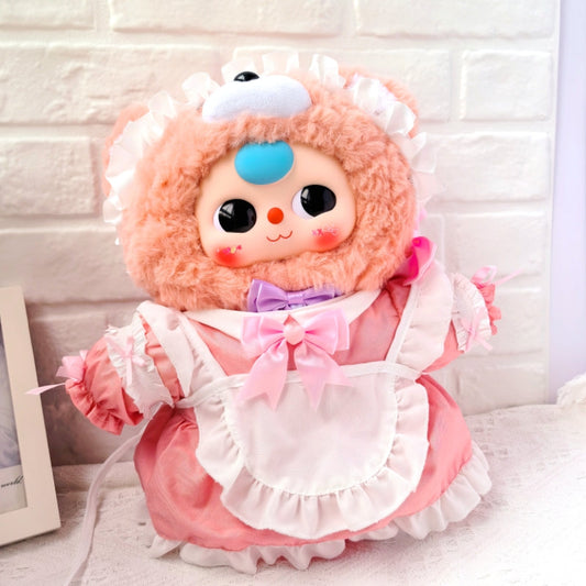 Clothes only)Adorable Maid Outfit Set for 40cm BB3 V4 - Perfect Cosplay Costume for Doll Lovers