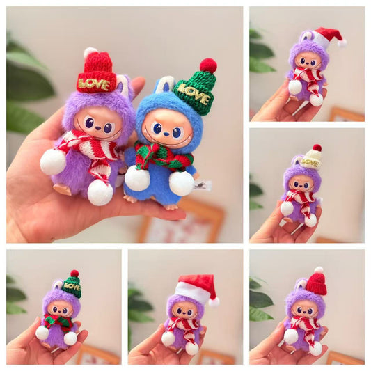 Clothes only)Charming Christmas Outfit Series for Mini Version 4.0 LABUBU - Adorable Holiday Looks for Your Little One