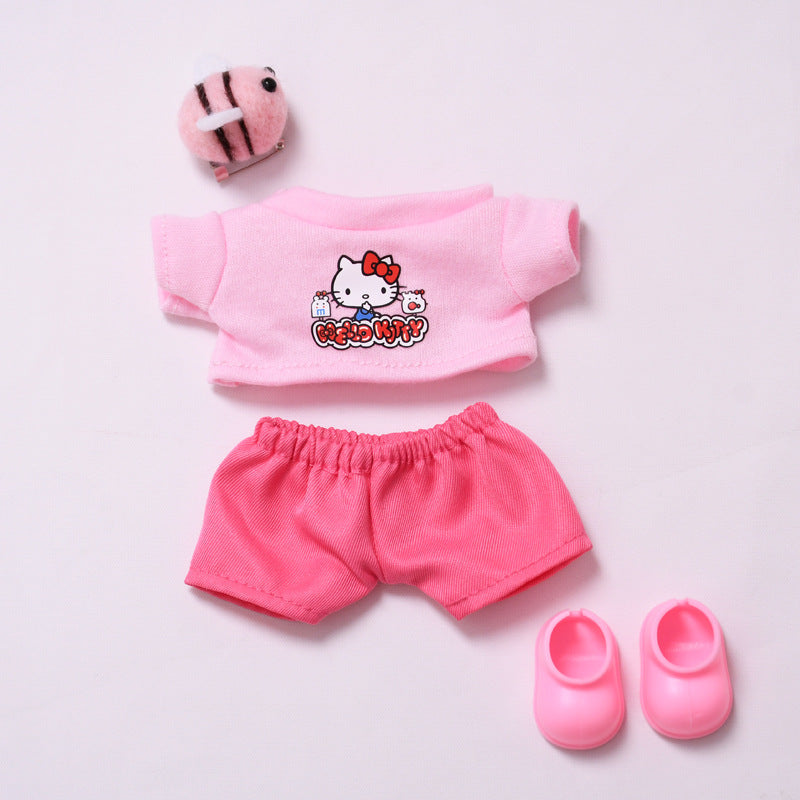 Clothes Only】Buzz into Fun with the 17cm Labubu Doll Bee T-Shirt Set - Adorable, Trendy & Perfect for Playtime Adventures!
