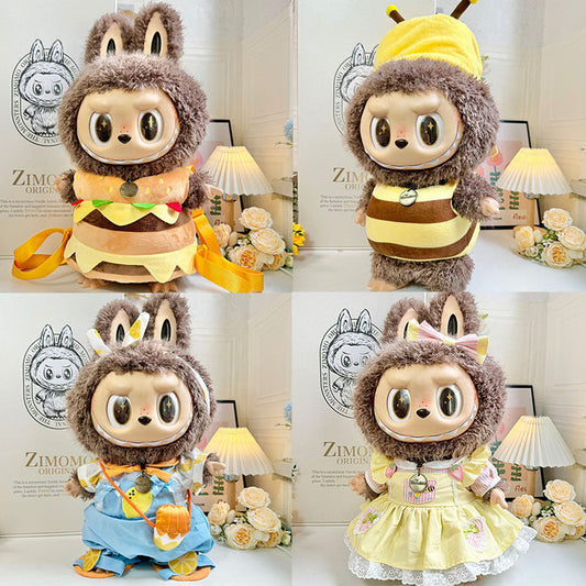 Only Clothes for Sale] Adorable Outfits for 58cm ZIMOMO Labubu Dolls - Trendy Styles & Vibrant Colors to Spark Imagination