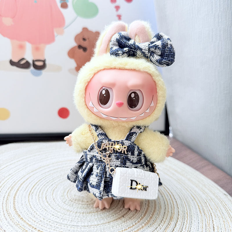 【Only Doll Clothes】Chic Labubu Suspender Set: Perfect for Playtime or Parties – Dress Your Child in This Stylish & Cozy Outfit Today