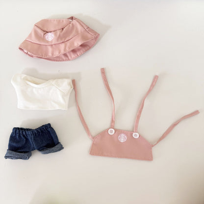 Clothes Only】Unleash Style with the 17CM LABUBU Starbucks Pink Set - Your Perfect Trendy Outfit for Every Occasion